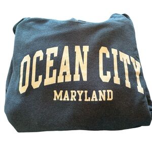 Ocean City Maryland Skater Style Unisex Sweatshirt Color Grayish Green